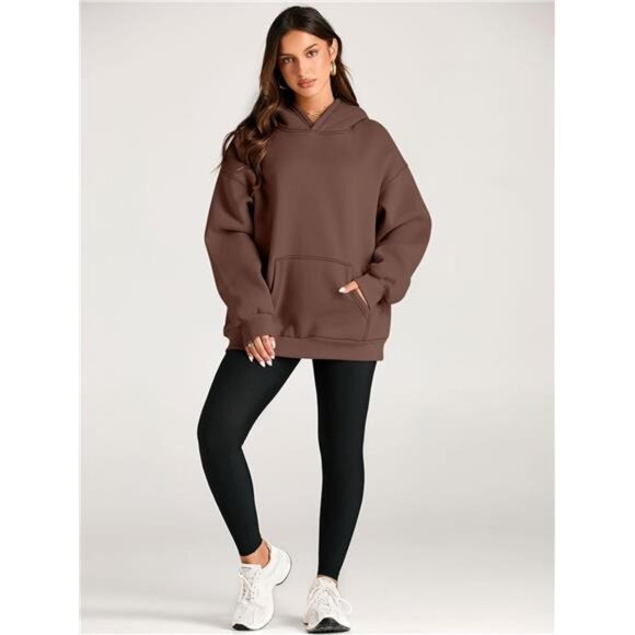Womens Hoodies Oversized Sweatshirts Pullover Fleece Sweaters Winter Fall Outfit - Picture 6 of 8
